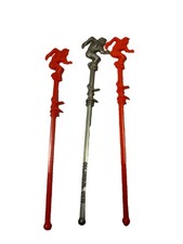 3 Jai Lai Restaurant Columbus Ohio  Swizzle Stick Drink Stirrer Plastic Orange