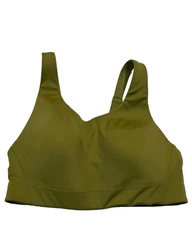 ATHLETA Advance Bra B-G  34D Light Olive Green Adjustable Straps Pullover NWOT.
