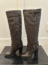 Stivali Miss sixty in pelle marrone scuro taglia 5