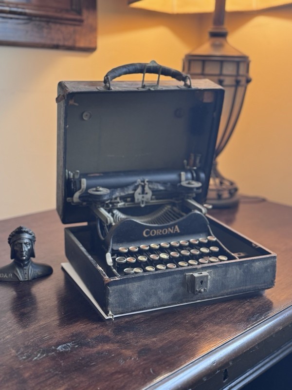 Antique Corona No. 3 Typewriter (1917–25) w/ Original Case | Eagle Decal Intact 