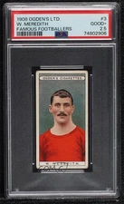 1908 Ogden's Famous Footballers Tobacco Billy Meredith W #3 PSA 2.5 0jo3