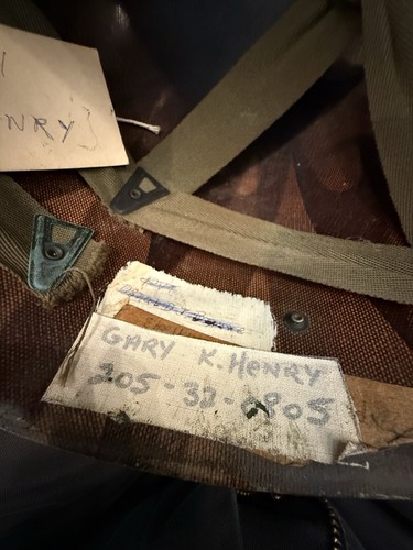 Korean War Westinghouse CAPAC M1 Helmet Liner Named - Picture 4 of 10
