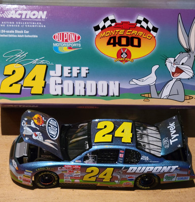 2001 Action Jeff Gordon #24 Monte Carlo 400 Bugs Bunny 1:24 Dupont Diecast