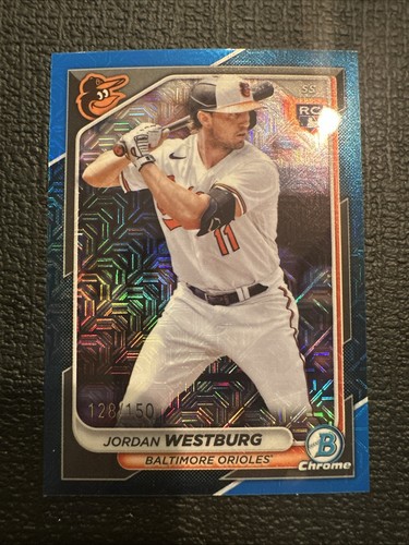 2024 Bowman Chrome - Blue Mojo Refractor #17 Jordan Westburg /150 (RC)