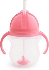 Any Angle Sippy Cup for Toddlers, Spill Proof Weighted Straw Cup with Transit...