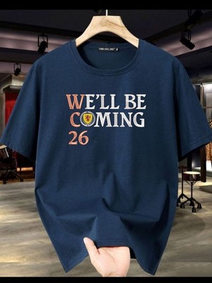 Besticktes We'll Be Coming, 2026 Fußball Fan T-Shirt, Fußball Tee
