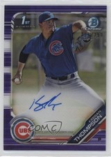 2019 Bowman Chrome Prospect Purple Refractor 229/250 Keegan Thompson Auto 0c6