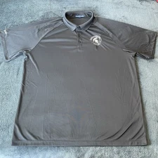 Cimmaron-Memorial Highschool Las Vegas Short Sleeve Gray Logo Polo Shirt 2XL