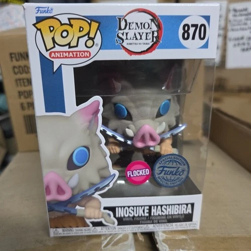 Funko Pop! Vinyl: Demon Slayer:  Inosuke Hashibira (Flocked) -#870