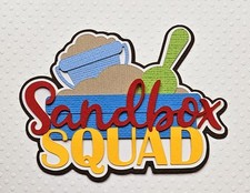 Sandbox Squad Boy Title. Scrapbook, Card Making Paper Piecing
