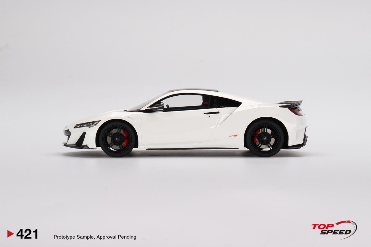 HONDA NSX TYPE S 2022 130R WHITE - TOPSPEED TS0421 1/18 for