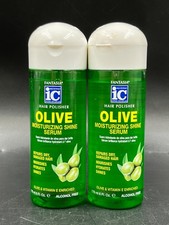 2 Fantasia IC Hair Polisher Olive Moisturizing Shine Serum w/ Vitamin E 6 fl oz