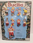 1993 Bucilla "Christmas Surprises" 8er Set Ornament Kit Pailletten/Perlen/Filz NEU