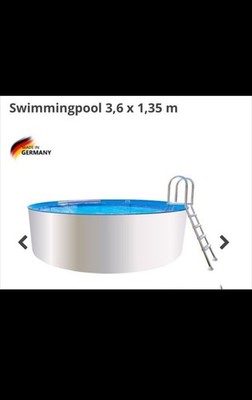  Swimmingpool 3,60x1,35 mit Zubehör Neu OVP Pool Badebecken,Stahlwandpool  