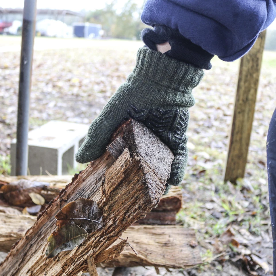 Guante de agarre de lana aislado RefrigiWear - Cálido, duradero protección de manos con Foto 2 de 4