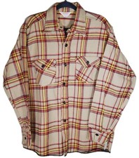 NWT NOS Vintage Frostproof Plaid Flannel Shirt 100 Cotton Sanforized Men's 16.5
