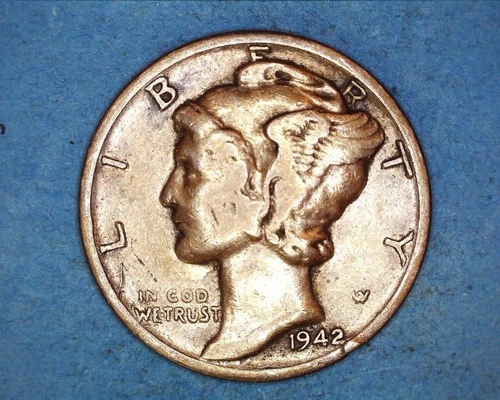 1942-D MERCURY DIME  *** 110-6A