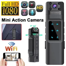 WIFI Body Camera Video Recorder 1080P Portable Wearable Police Cam Security DVR