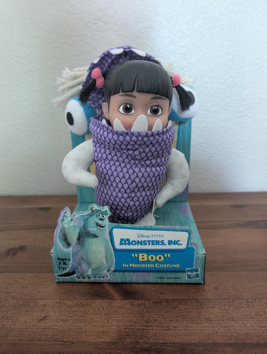 Disney Pixar Monsters Inc. Boo In Monster Costume Plush Doll Hasbro 2001