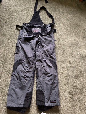 Skihose Damen 40 / M  grau mit Hosenträgern Killtec