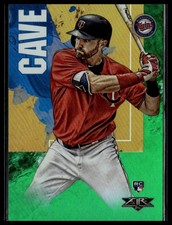 2019 Topps Fire #88 Jake Cave Green #/199