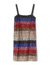 Sequin Stripe Cocktail Dress Size S NWT  original price 148.00 