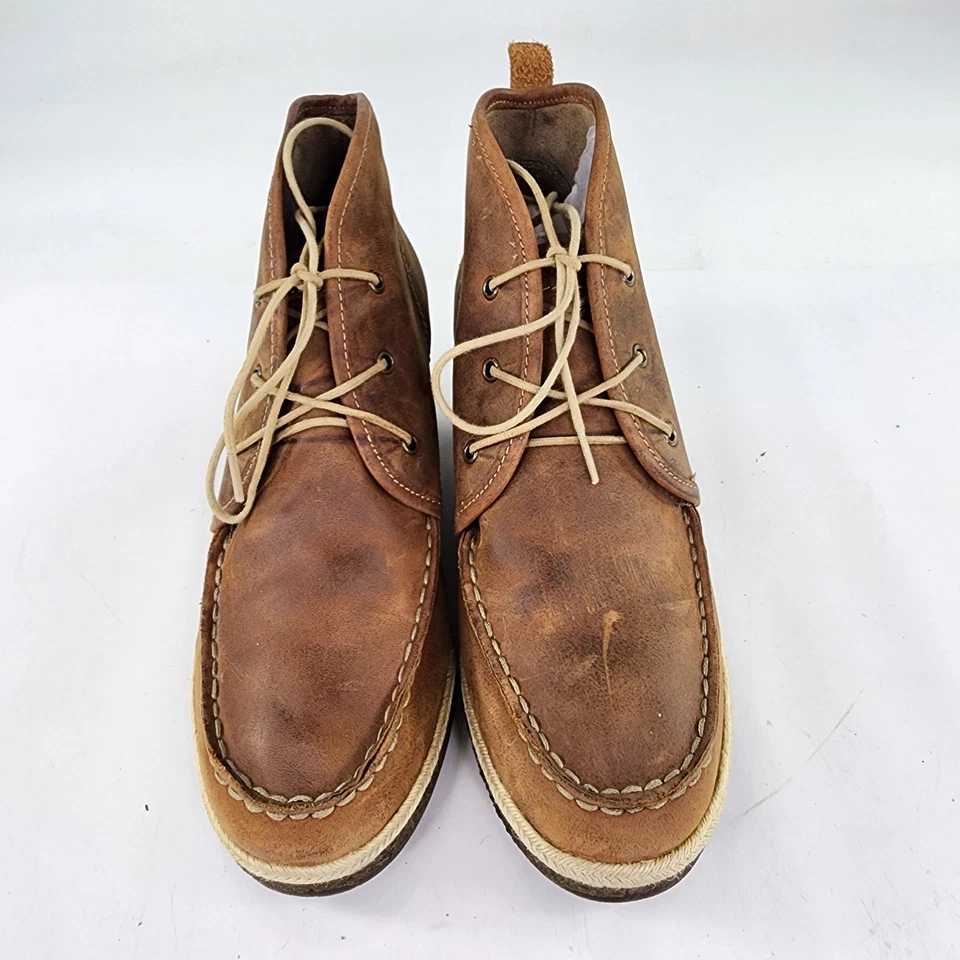 Botines Olukai Wali de cuero con cuña EE. UU. 7 para mujer marrón sin usar, en caja, punta con cordones  Foto 3 de 4