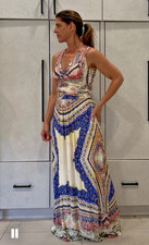 ETRO Dress Sleeveless jersey maxi Dress Size 42 M resort vacation ruched