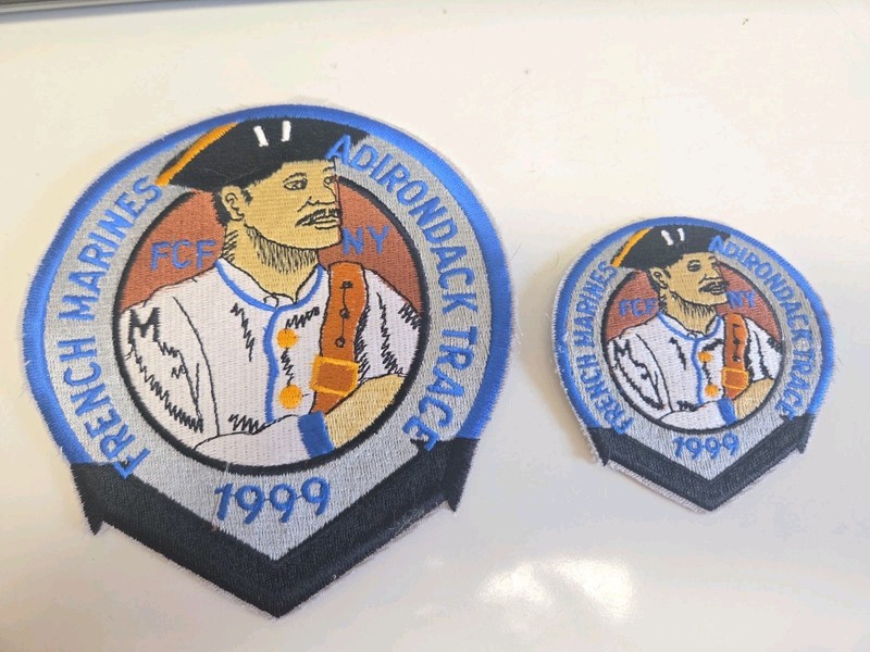 Adirondack FCF Trace NY 1999 Royal Rangers French Marines Patch Set- NEW!