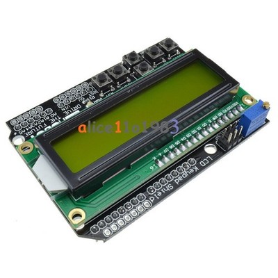 Yellow Backlight 1602 LCD Keypad Board   for   LCD ATMEGA328 2560 *hu