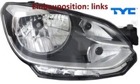 TYC 20-14016-15-2 Hauptscheinwerfer Links Scheinwerfer Frontscheinwerfer FüR VW