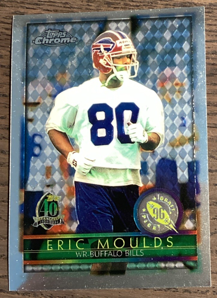 1996 Topps Chrome Football #154 Eric Moulds RC Rookie Card