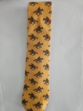 Polo By Ralph Lauren 100% Wool Tie with Polo Motif - Made in the USA