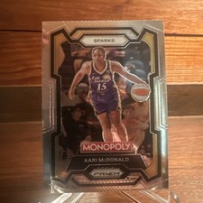 2024 Panini WNBA Monopoly Prizm - Aari McDonald #30 Silver Prizm LA Sparks