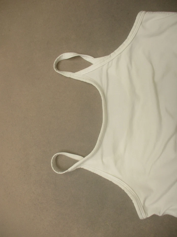 Nike Talla L Niñas Blanco Inalámbrico Sin Forro Tirar Logo Ropa Activa En Sujetador Deportivo 10Q Foto 2 de 4