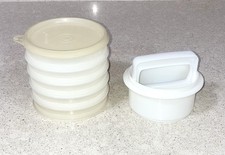 Tupperware 8 Piece Hamburger Patty Set with 5...