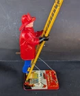 Vintage Windup Marx Climbing Fireman in Original Box
