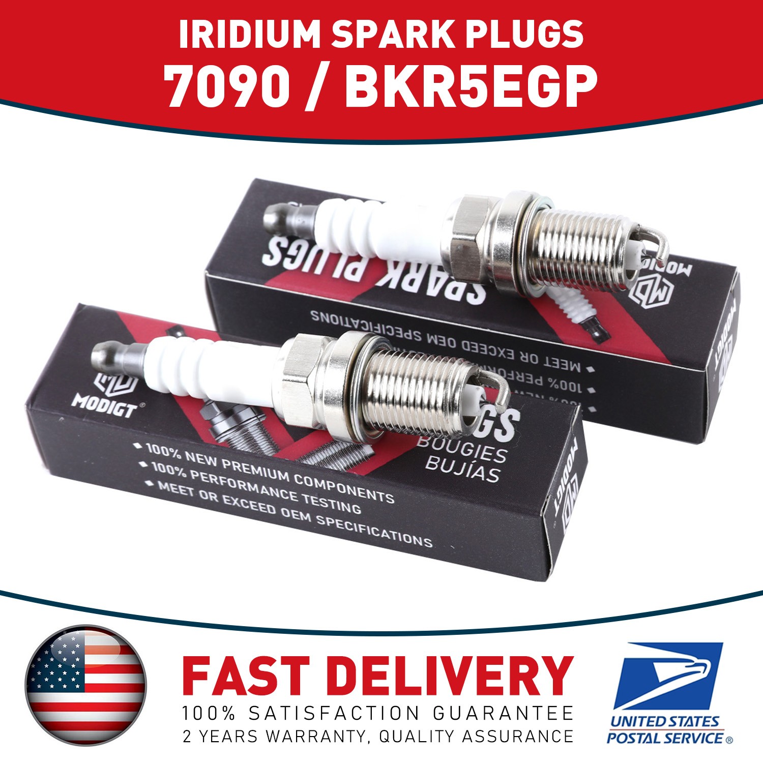 For NGK BKR5EGP Iridium Spark Plugs 4pcs for 1995-2004 Toyota Tacoma 2.4L 2.7L