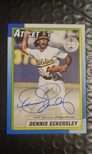2025 Topps Series 2 1990 Topps Auto Dennis Eckersley #90B2-DE Athletics HOF