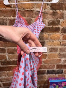 AGENT PROVOCATEUR LUCIE POLKADOT SLIP DRESS
