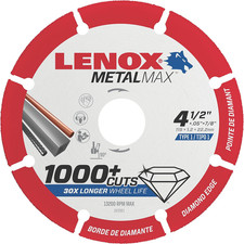 Tools 1972921 METALMAX Diamond Edge Cutoff Wheel, 4.5" X 7/8"