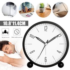 Kinderwecker Analog Ohne Ticken Kinder Lernwecker mit Nachtlicht 2 Farben wählba