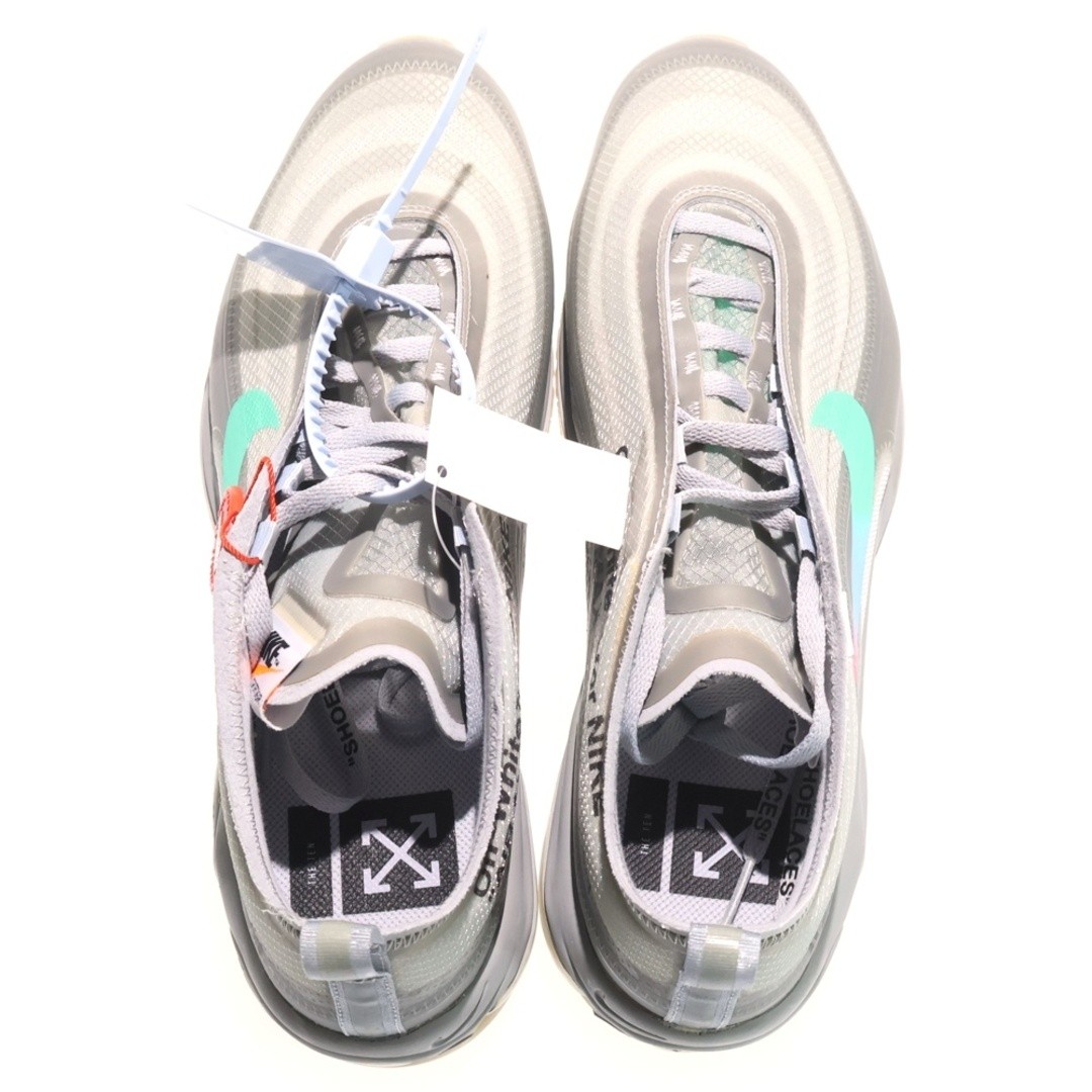 NIKE XOFF-WHITE THE 10 AIR MAX 97 OG OFF WHITE TEN LOW CUT SNEAKERS GREY Used 22 thumbnail 4