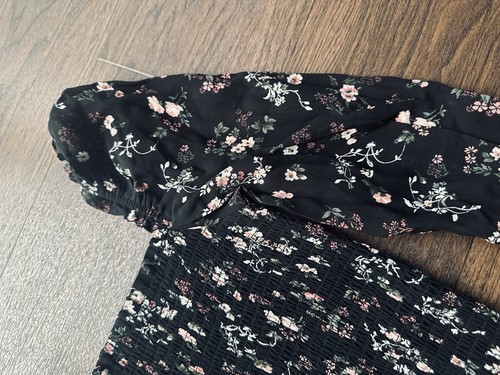 Reformation Top Puff Sleeve L UK12 Floral Long Sleeve Blouse Flowers Flattering - Picture 6 of 11