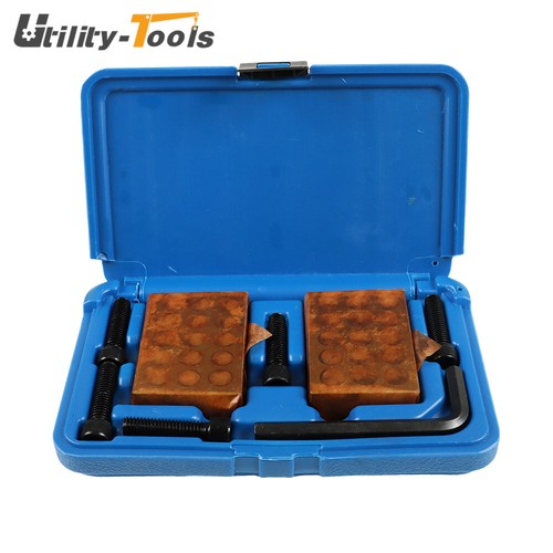 Matched Pairs .0001" Precision 1-2-3 123 Block Set 23 Holes With Screws ...