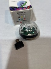 New USB LED Party Light Mini Disco Ball Small Magic Ball Sound Control