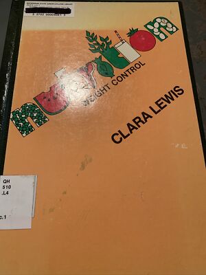 Nutrition Weight Control Clara M. Lewis 1978 Edition
