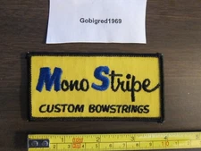 NOS Vintage Mono Stripe Bowstring Bowhunting Archery Patch MORE Patches Listed