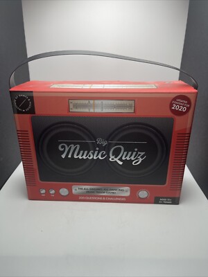 Big Music Quiz, Music Trivia Game, Updated w/ 2020 Content - NEW SEALED