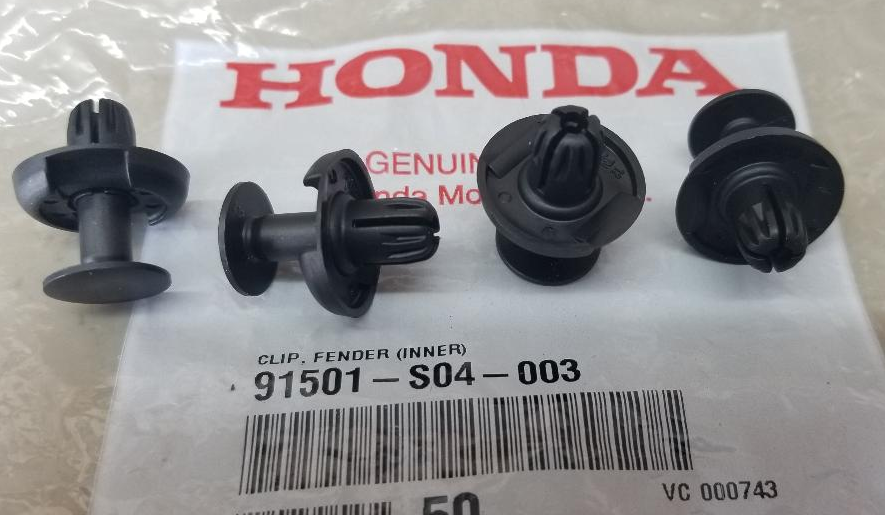 468 美容品４点セット 4X GENUINE for HONDA FENDER LINER CLIP 91501-S04-003 | eBay